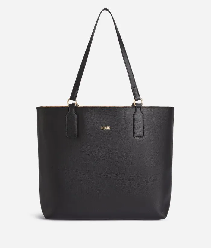Woman Totes Alviero Martini TwoWay Bag Reversible Shopper Bag With Pouch Black