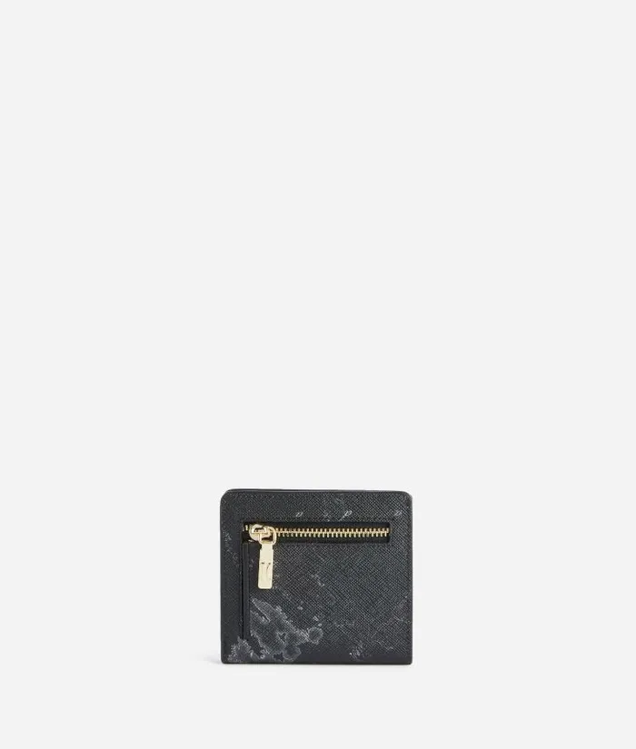 Woman Wallets Alviero Martini 1c Mirror Night Mini Bifold Wallet Black