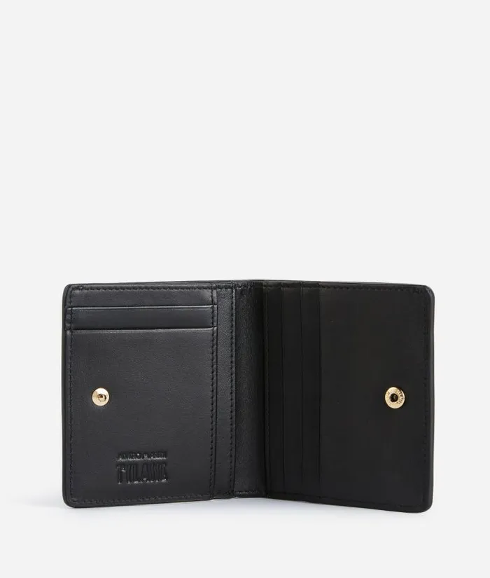 Woman Wallets Alviero Martini 1c Mirror Night Mini Bifold Wallet Black