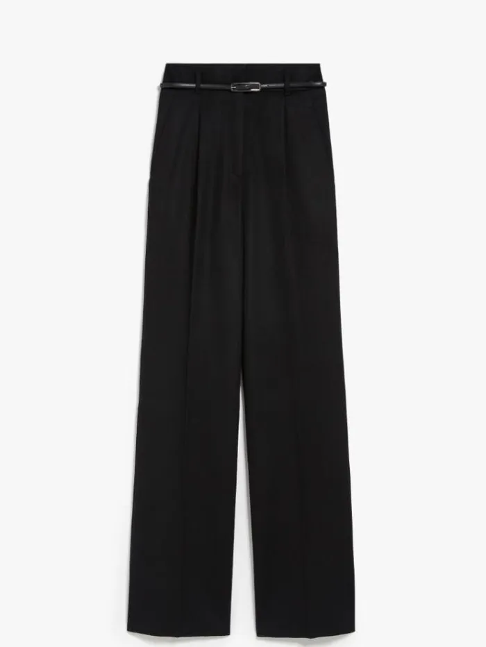 Woman Wool Trousers Black Maxmara Suit