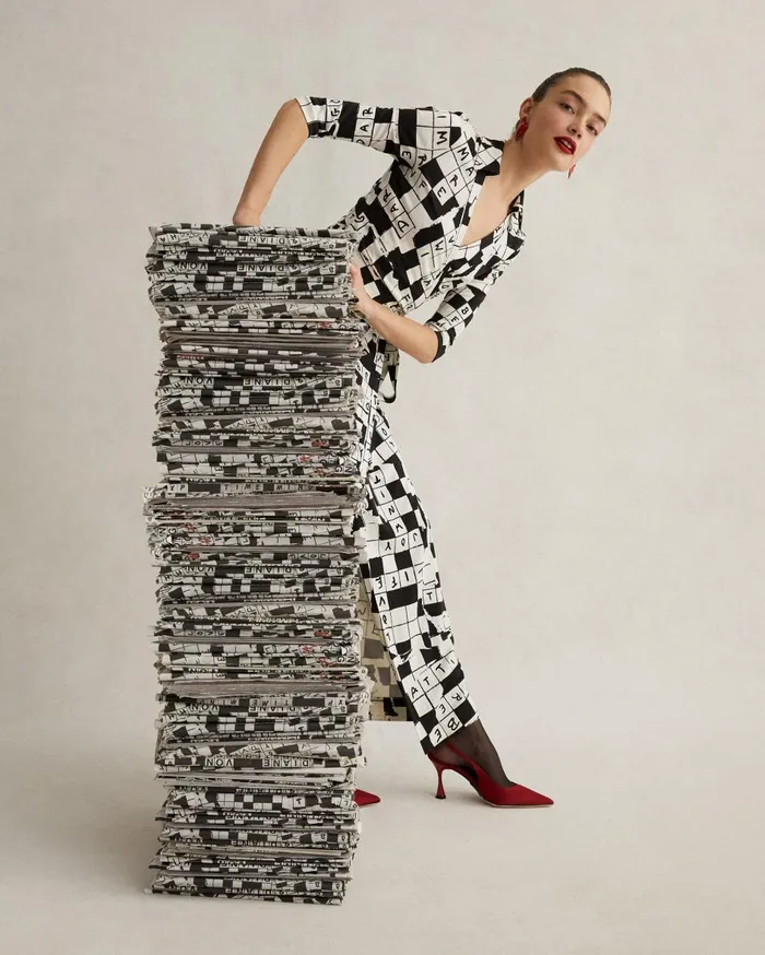 Women Abigail Silk Jersey Maxi Wrap Dress Dvf 50th Crossword Ivory DVF Dresses
