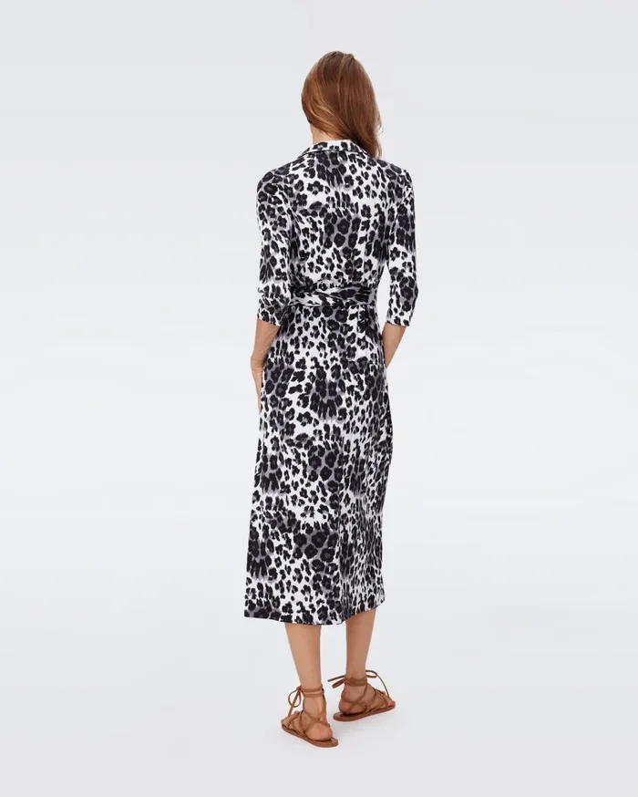 Women Abigail Silk Jersey Midi Wrap Dress Heritage Snow Cheetah DVF Dresses Women Abigail Silk Jersey Midi Wrap Dress Heritage Snow Cheetah DVF Dresses