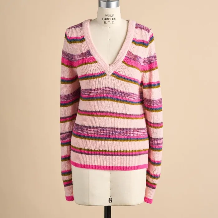 Women Ambretta Sweater Pink Stripe Sundance Catalog Sweaters Women Ambretta Sweater Pink Stripe Sundance Catalog Sweaters
