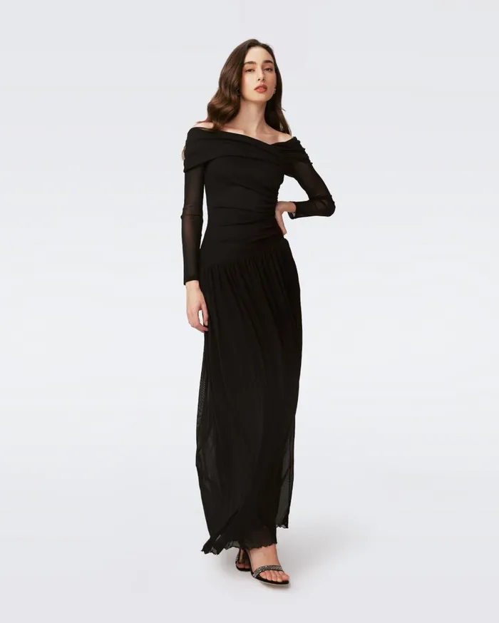 Women Aron Dress Black DVF Dresses