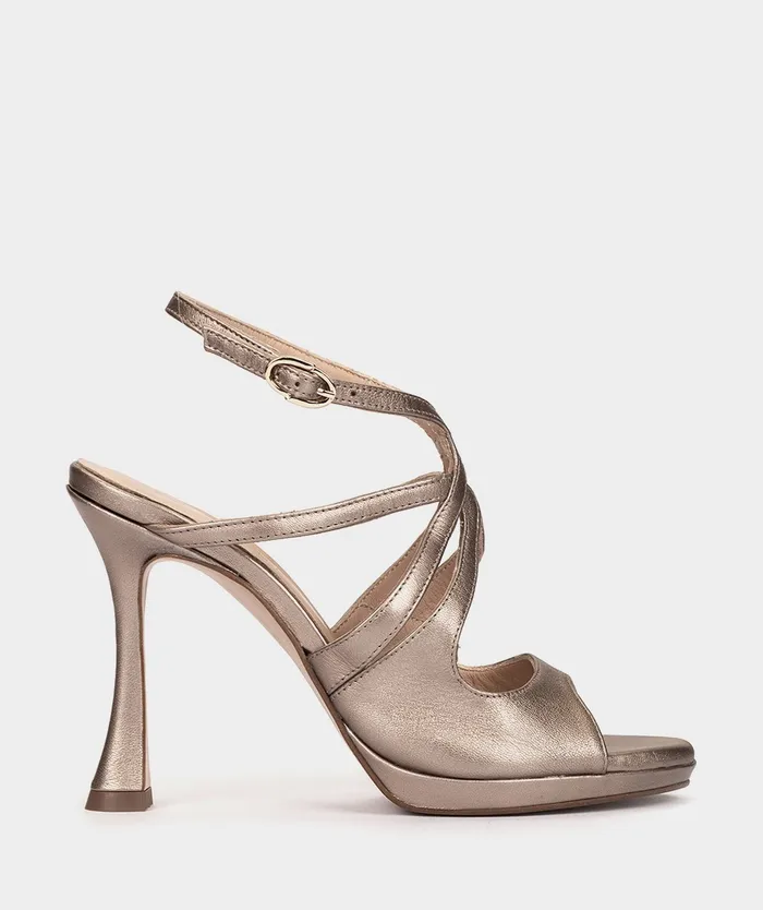 Women Atrani Metallic 8211 Heeled Sandals Pedro Miralles