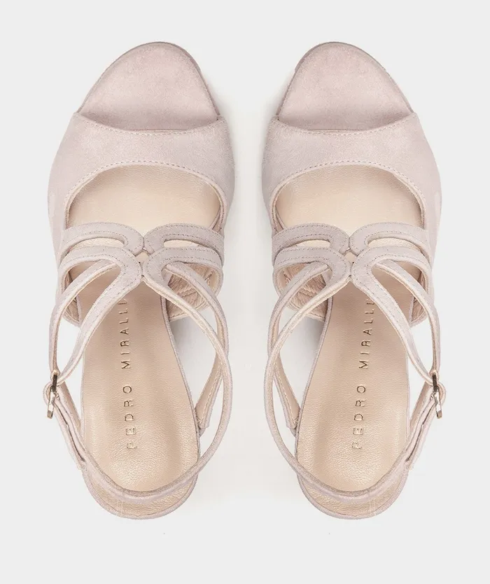 Women Atrani Pink 8211 Heeled Sandals Pedro Miralles