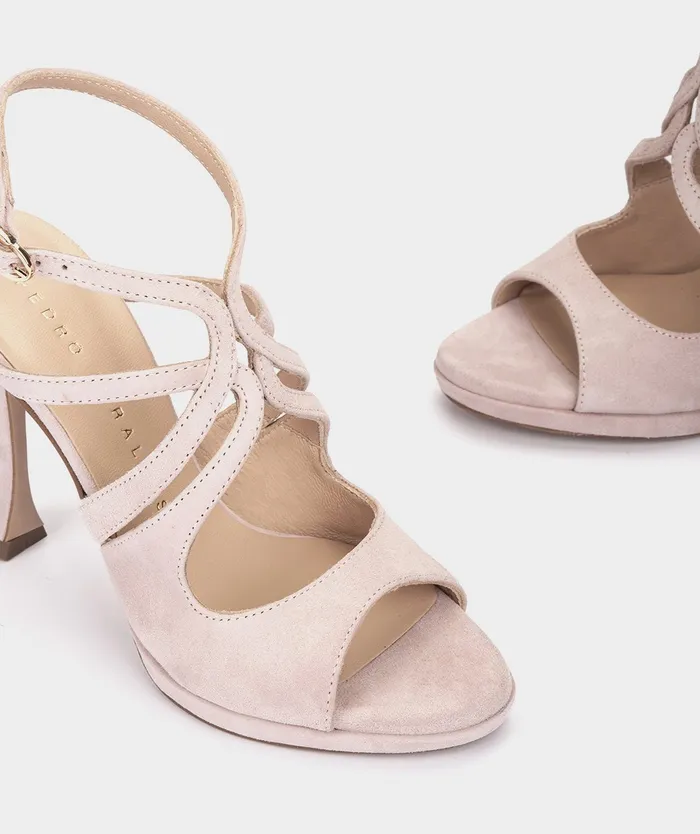 Women Atrani Pink 8211 Heeled Sandals Pedro Miralles