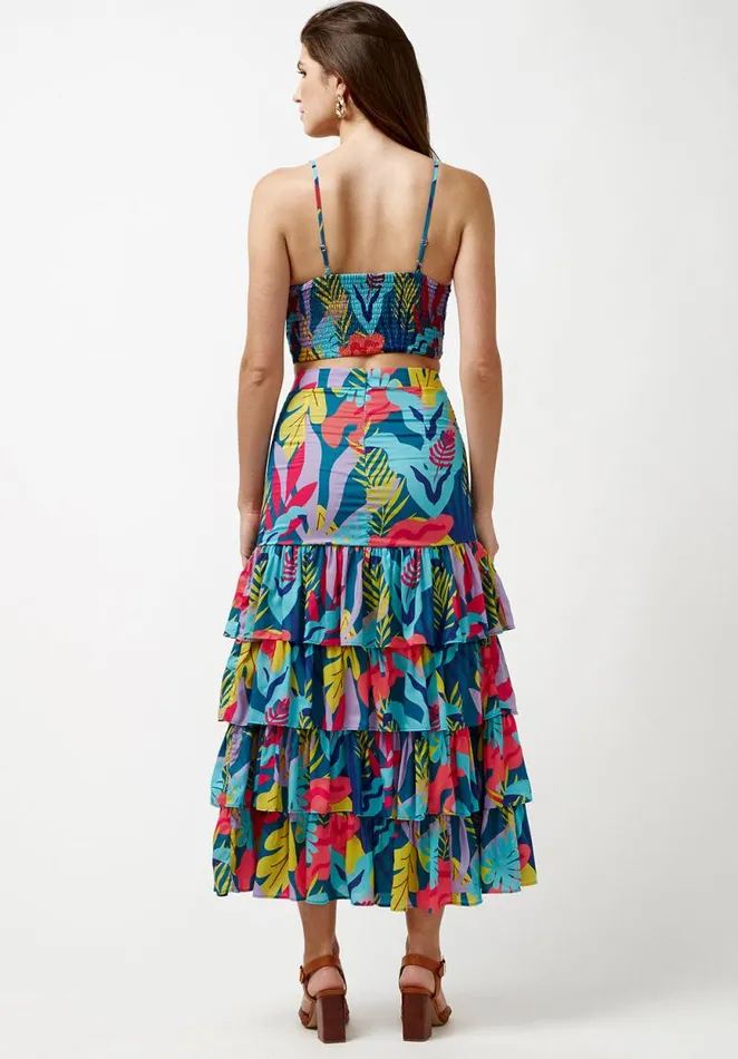 Women Audrey Twist Front Tank Top Rainforest Lake Buffalo David Bitton Tops and Tees