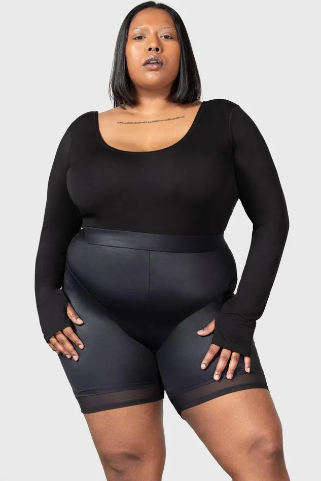 Women Basics Killstar Flexi Demon Long Sleeve Leotard