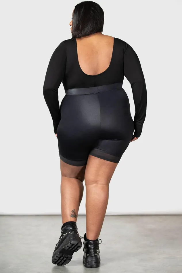 Women Basics Killstar Flexi Demon Long Sleeve Leotard