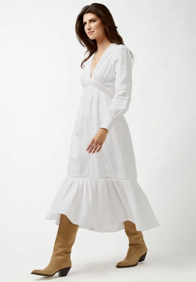 Women Bergen Peasant Dress White Buffalo David Bitton Dresses and Jumpsuits