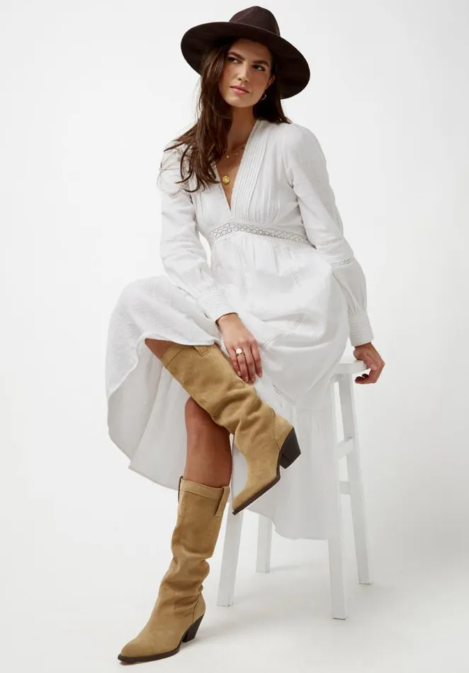 Women Bergen Peasant Dress White Buffalo David Bitton Dresses and Jumpsuits