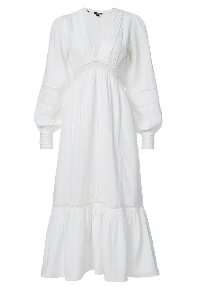 Women Bergen Peasant Dress White Buffalo David Bitton Dresses and Jumpsuits