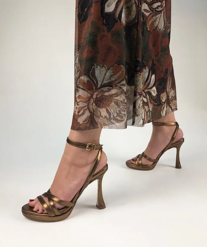 Women Bimenes Metallic 8211 Heeled Sandals Pedro Miralles