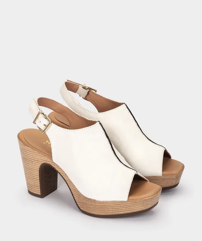 Women Binibeca White 8211 Heeled Sandals Pedro Miralles