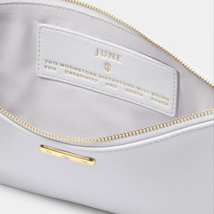 Women Birthstone Collection Katie Loxton June Birthstone Pouch In Powder Blue