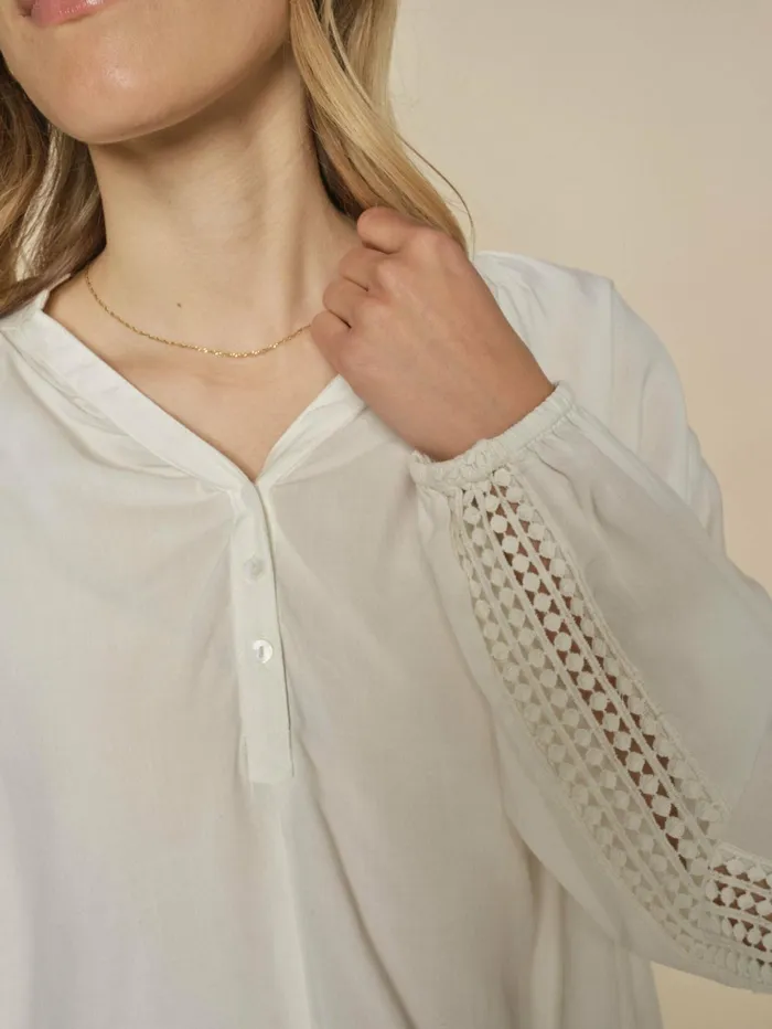 Women Blouses and Tops MOS MOSH MMMacha Lace Blouse Ecru