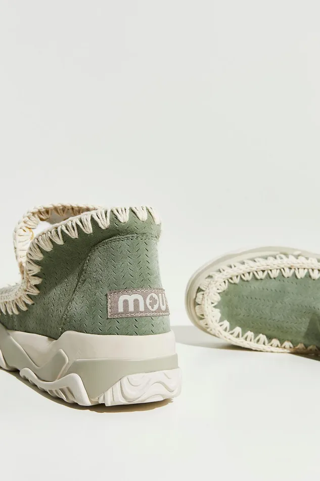 Women Boots Free People Mou Training Day Sneaker Boots Sage