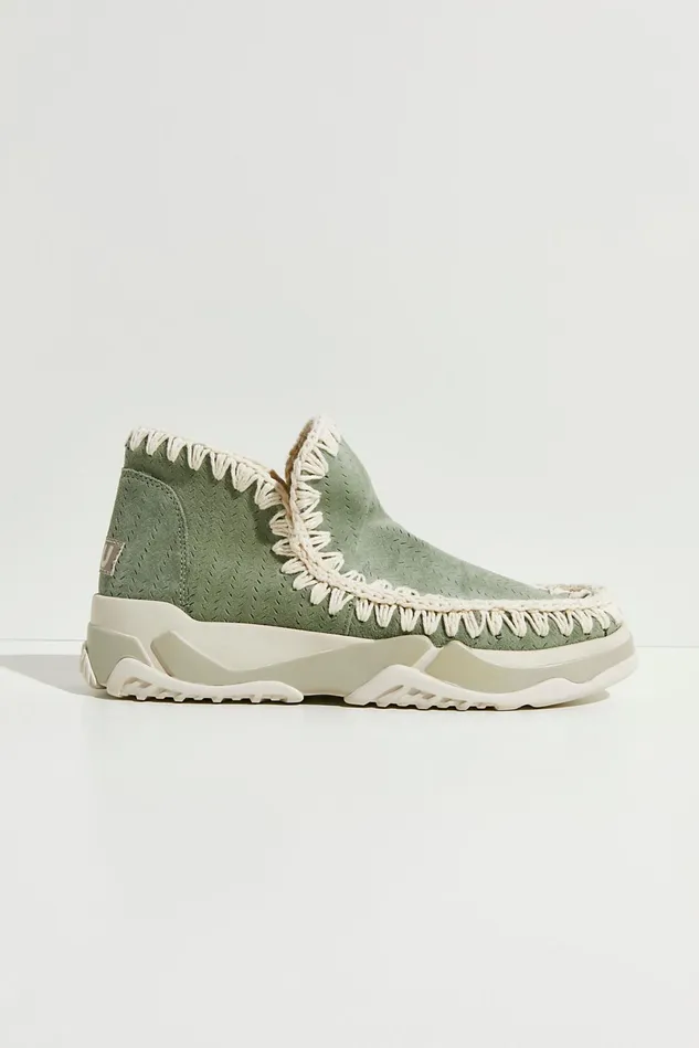 Women Boots Free People Mou Training Day Sneaker Boots Sage