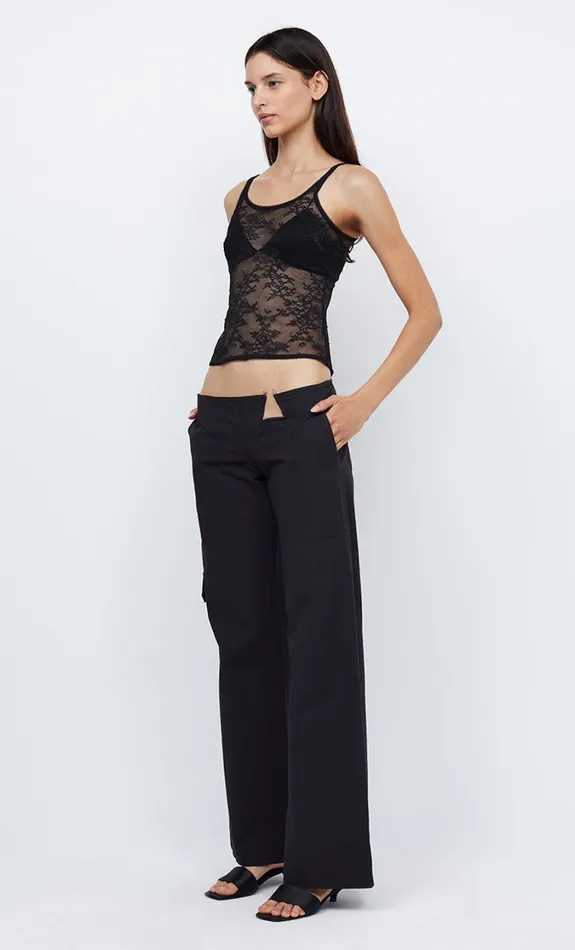 Women Bottoms Bec Bridge RIVER U RING PANT Black