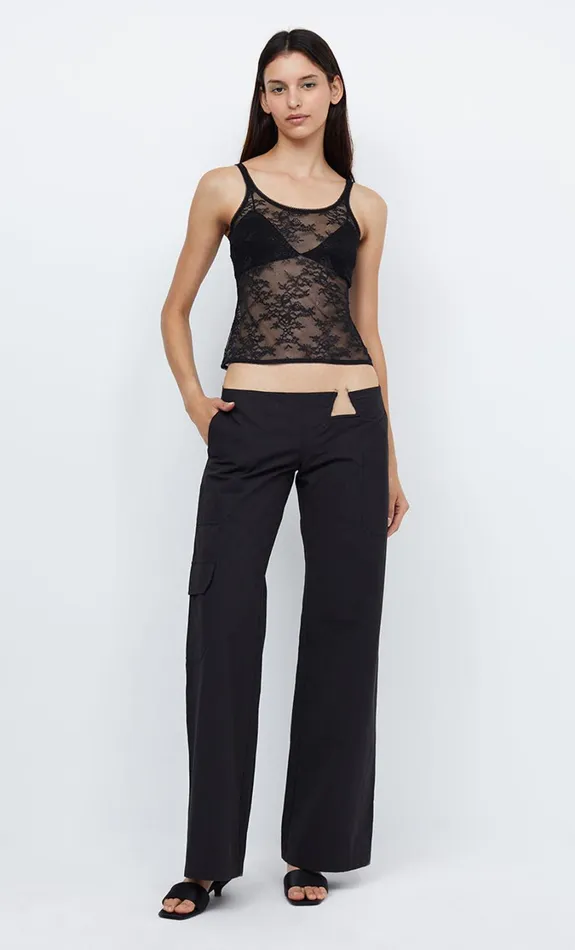 Women Bottoms Bec Bridge RIVER U RING PANT Black
