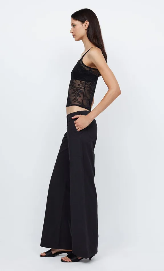 Women Bottoms Bec Bridge RIVER U RING PANT Black
