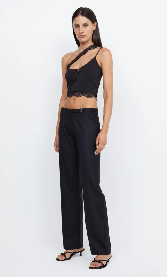 Women Bottoms Bec Bridge THEO STRAIGHT LEG PANT Black