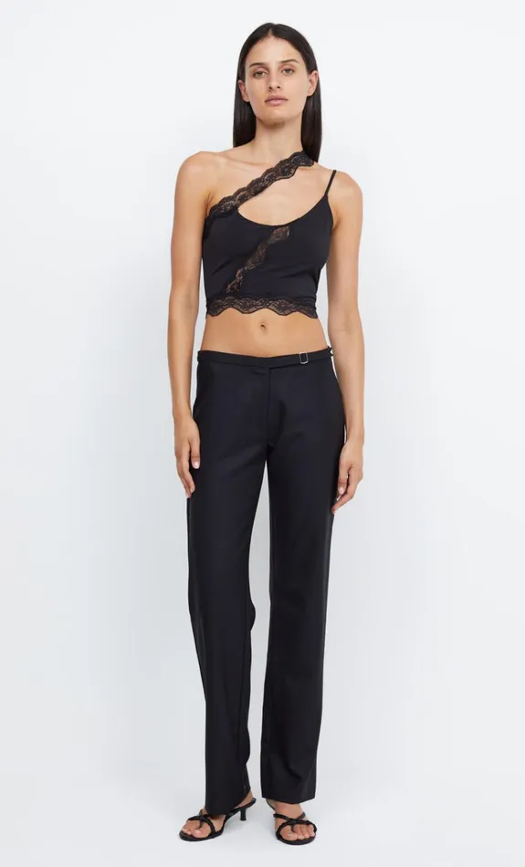 Women Bottoms Bec Bridge THEO STRAIGHT LEG PANT Black
