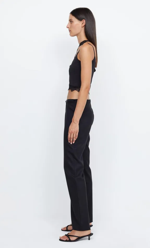 Women Bottoms Bec Bridge THEO STRAIGHT LEG PANT Black
