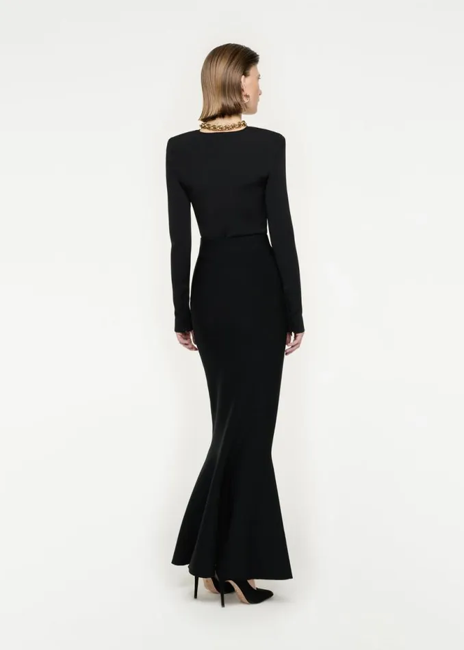 Women Bottoms Roland Mouret Flat Knit Maxi Skirt