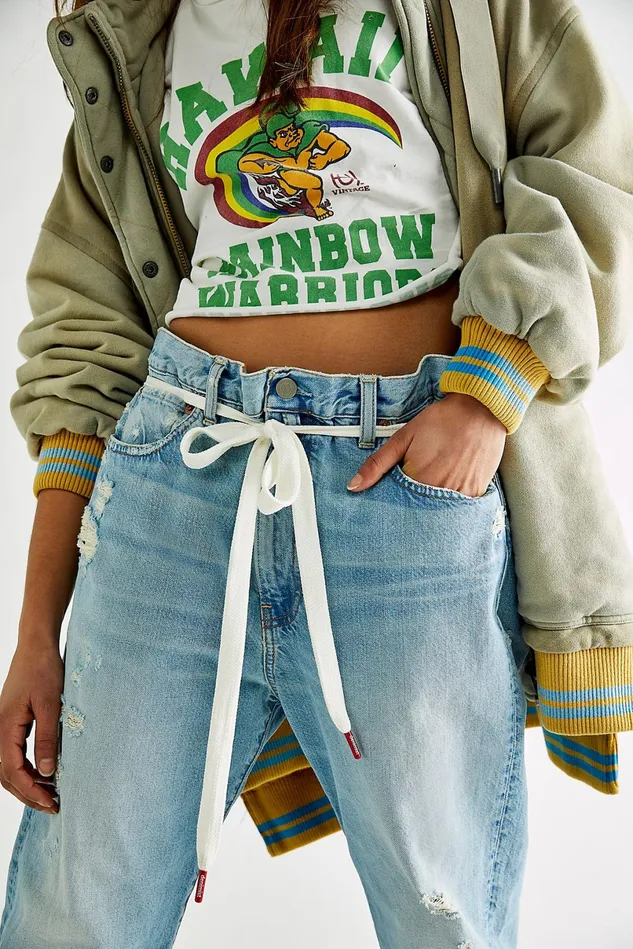 Women Boyfriend Jeans Free People Denimist Harper Shoelace Jeans Jinx