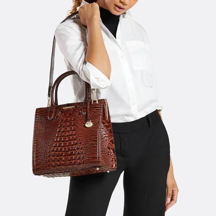 Women Brahmin Satchels Caroline Dusk Gleaming