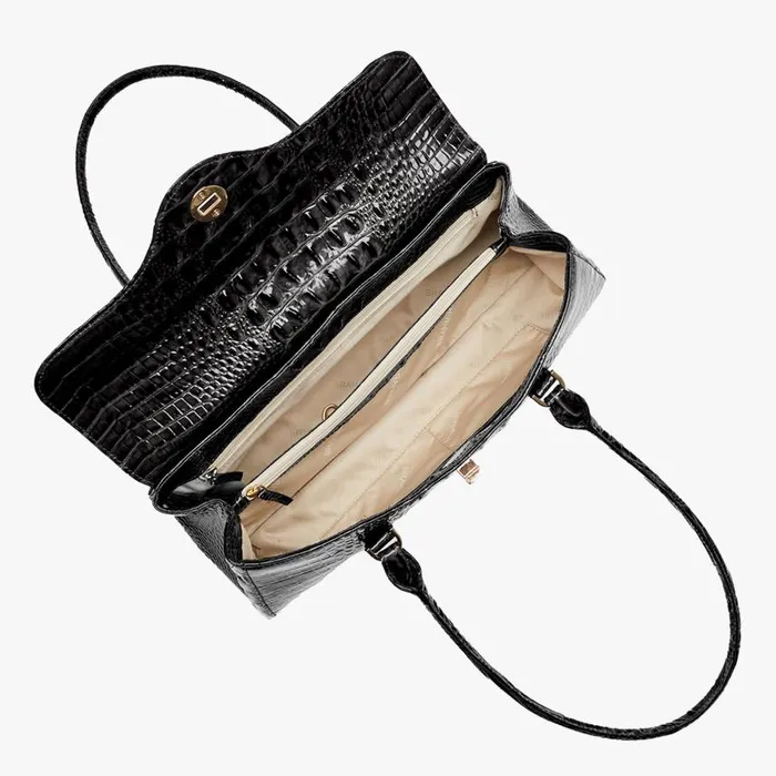 Women Brahmin Satchels Dayan Black Melbourne
