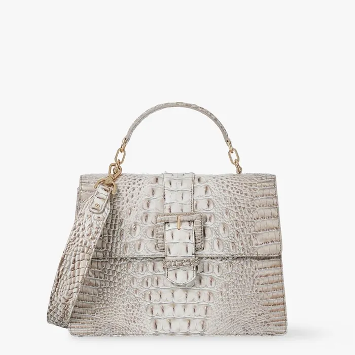 Women Brahmin Satchels Hallie Fairest Grey Melbourne
