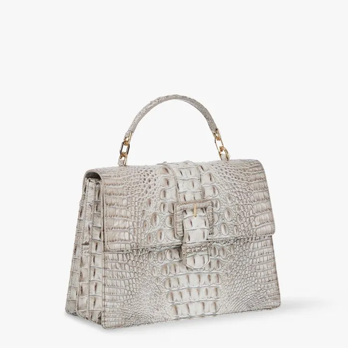 Women Brahmin Satchels Hallie Fairest Grey Melbourne