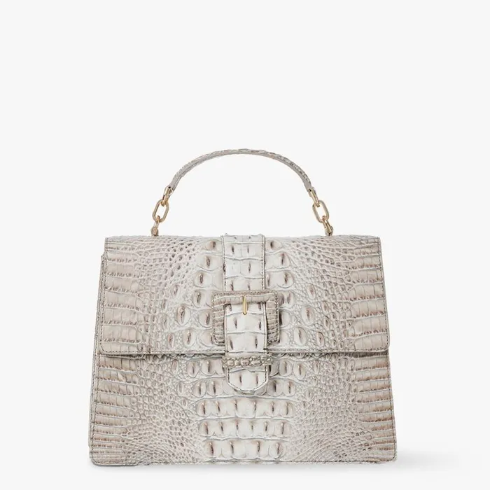 Women Brahmin Satchels Hallie Fairest Grey Melbourne