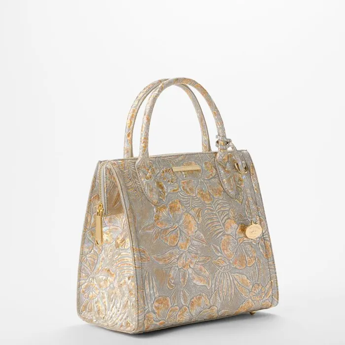 Women Brahmin Satchels Small Caroline Honey Brown Sonic