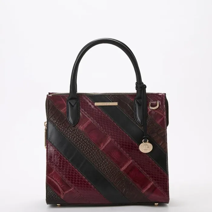 Women Brahmin Satchels Small Caroline Tart Flashback