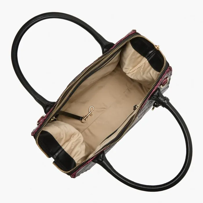 Women Brahmin Satchels Small Caroline Tart Flashback