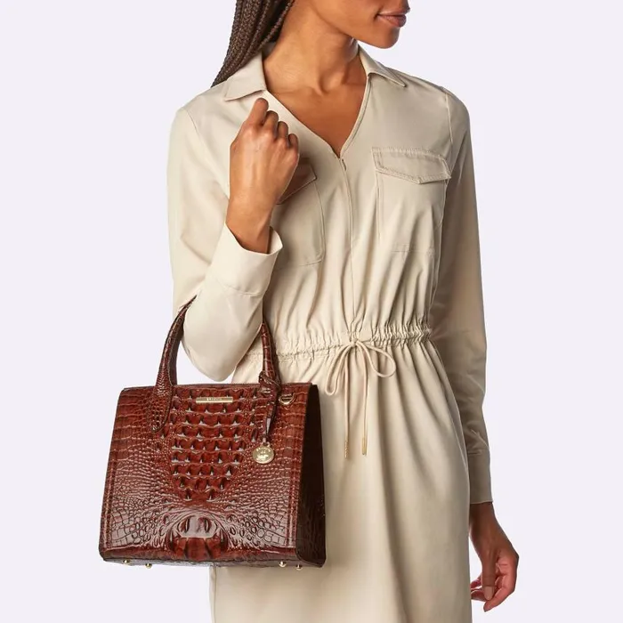 Women Brahmin Satchels Small Caroline Tart Flashback