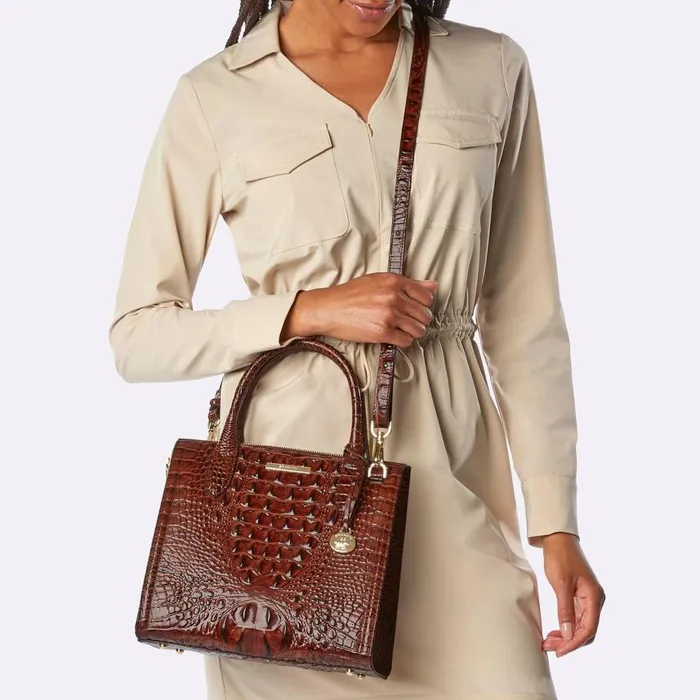 Women Brahmin Satchels Small Caroline Tart Flashback