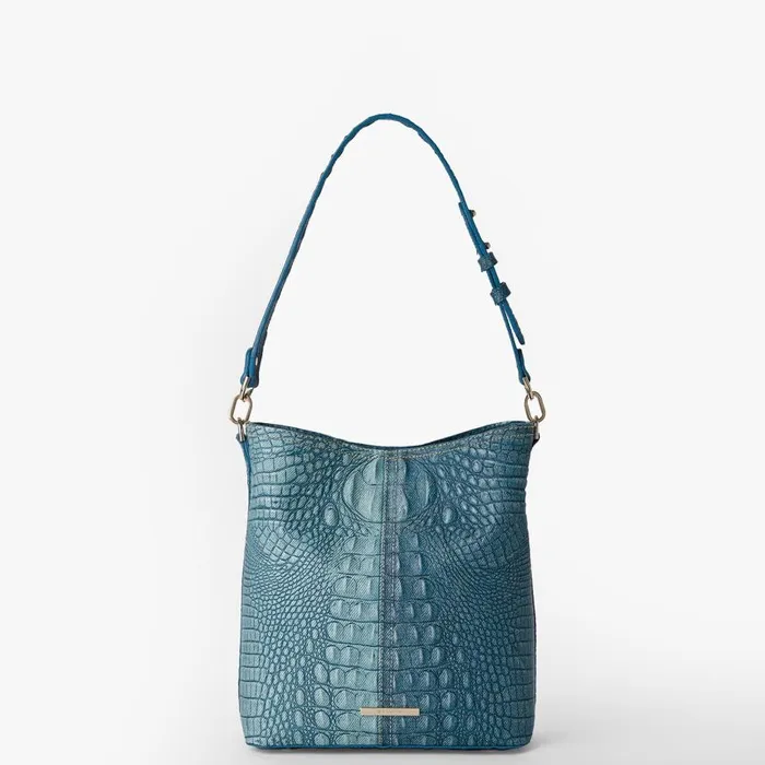 Women Brahmin Shoulder Bags Celina Denim Gabardine