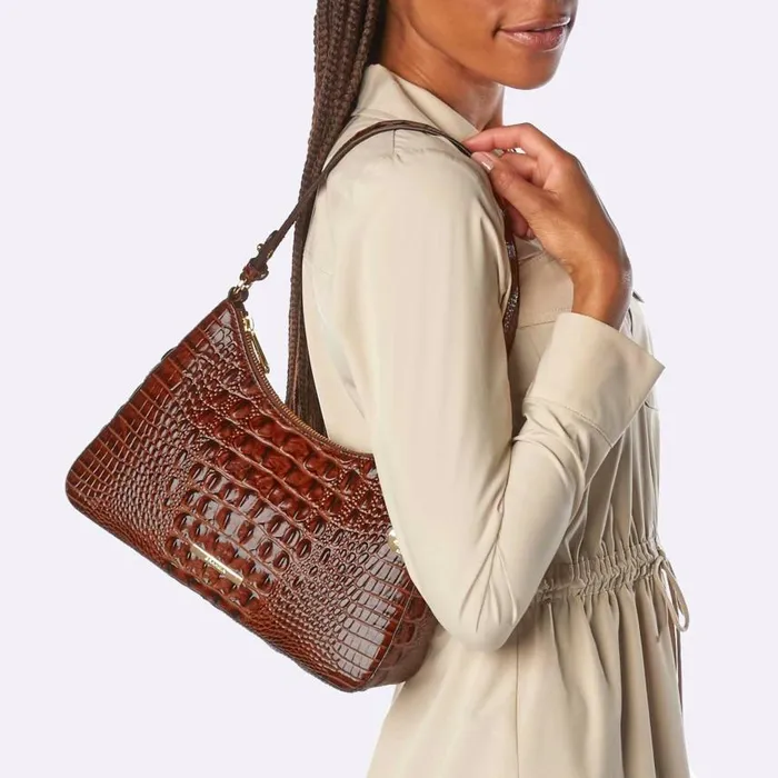 Women Brahmin Shoulder Bags Esme Matcha Green Baize
