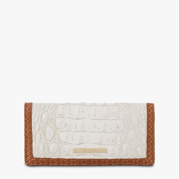 Women Brahmin Wallets and Wristlets Ady Wallet Coconut Milk Taber