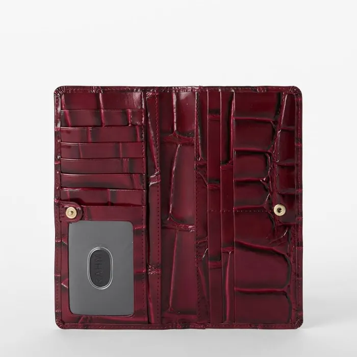 Women Brahmin Wallets and Wristlets Ady Wallet Merlot Nerina