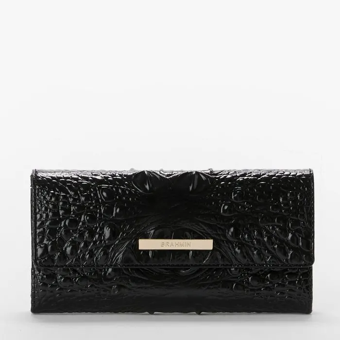 Women Brahmin Wallets and Wristlets Cordelia Wallet Black Melbourne