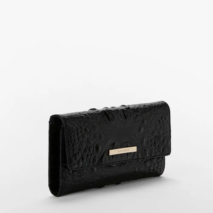 Women Brahmin Wallets and Wristlets Cordelia Wallet Black Melbourne