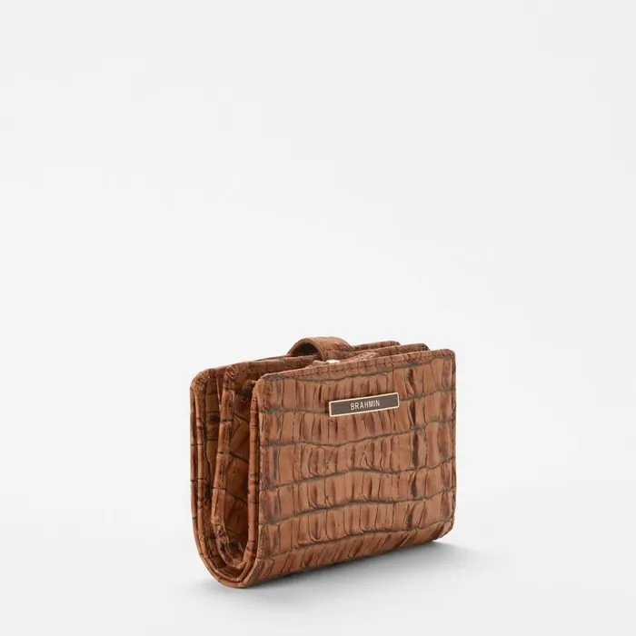Women Brahmin Wallets and Wristlets Hannah Luggage Brown Leontyne