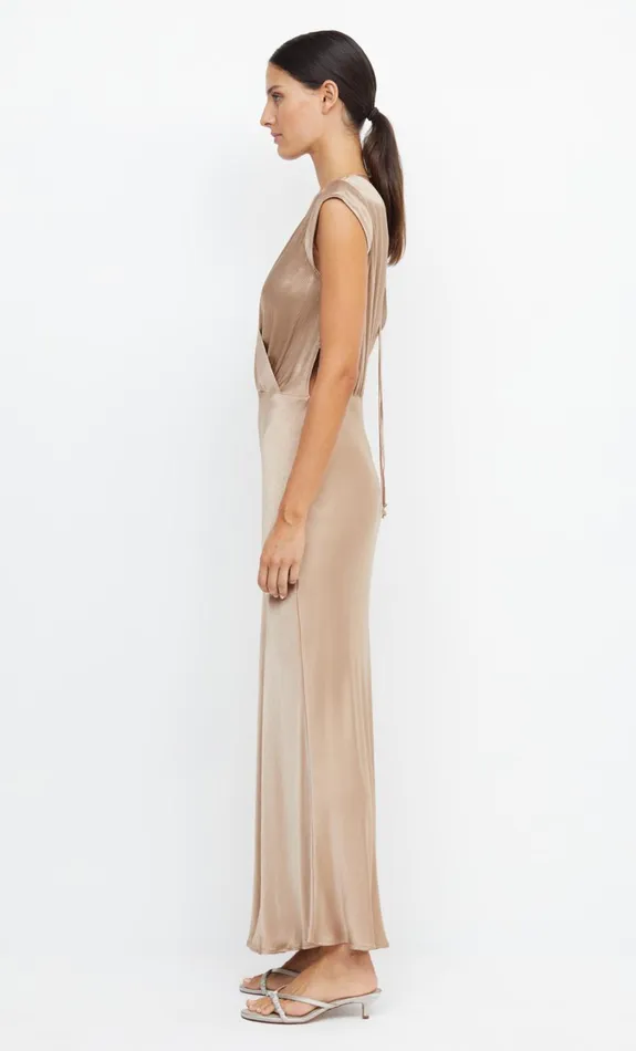 Women Bridesmaids Bec Bridge MOON DANCE MAXI DRESS Golden