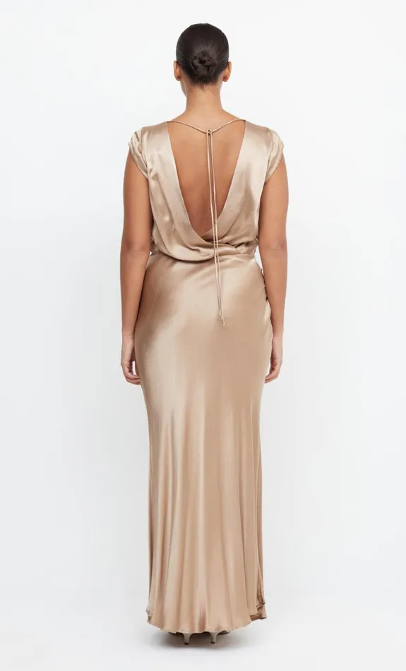 Women Bridesmaids Bec Bridge MOON DANCE MAXI DRESS Golden